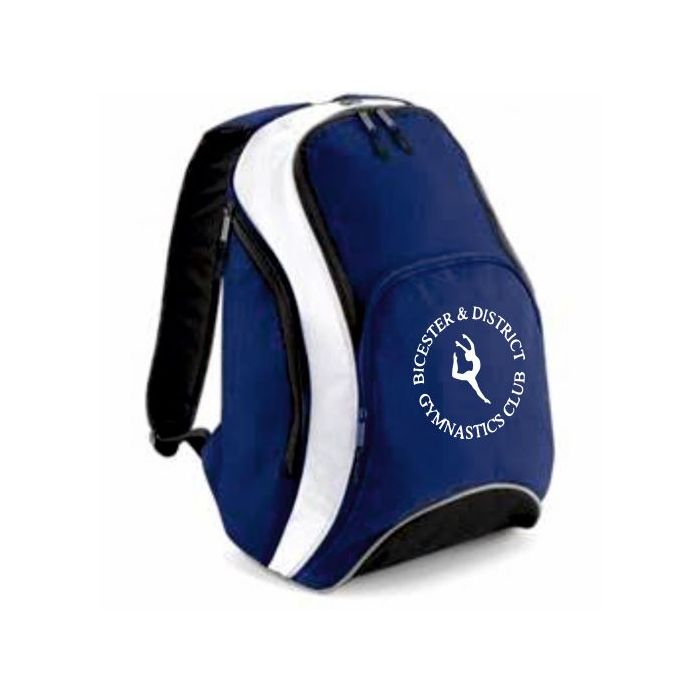 BG571 Navy/White Backpack c/w printed BDGC logo