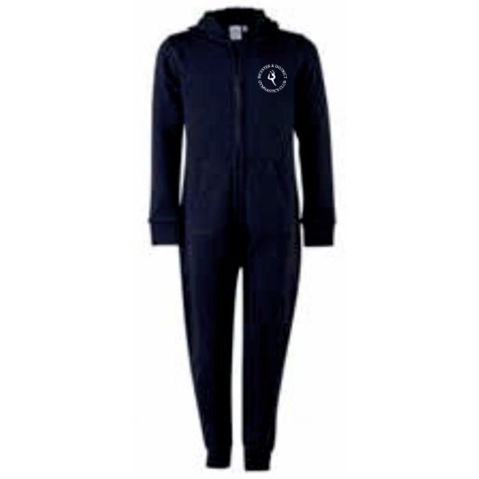 SM470 Kids Navy Onesie c/w printed BDGC logo & Gymnast print