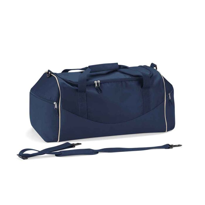  QS70 Quadra Teamwear Holdall Navy c/w Embroidered Dragon School Logo -One Size