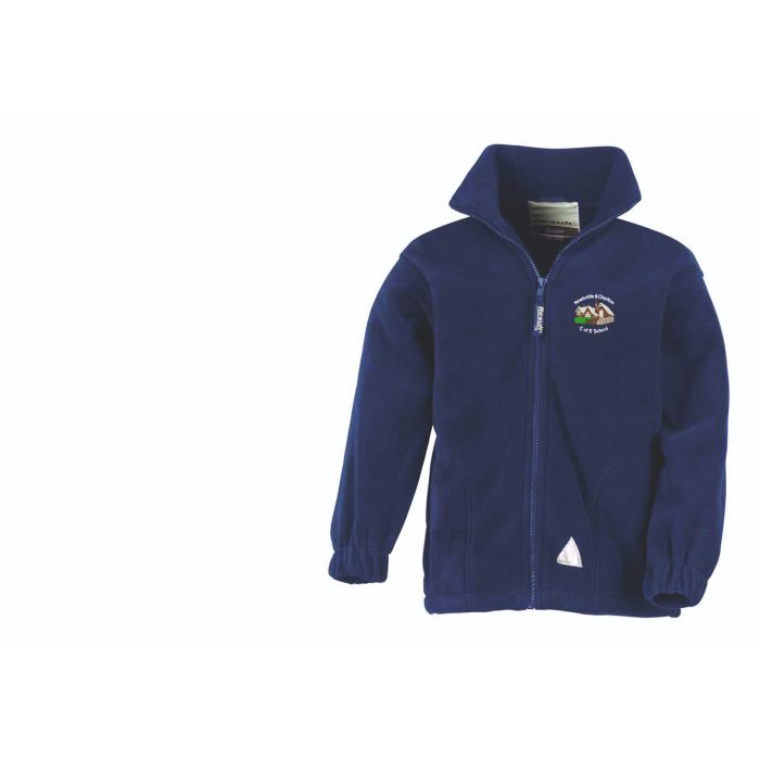 RS36B Royal Blue Polartherm Fleece Jacket c/w embroidered N&C breast logo