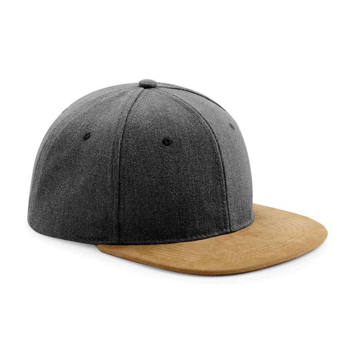 Beechfield Suede Peak Snapback Cap