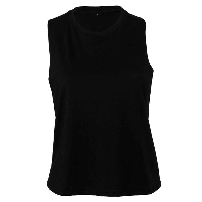 Bella Ladies Racer Back Cropped Tank Top