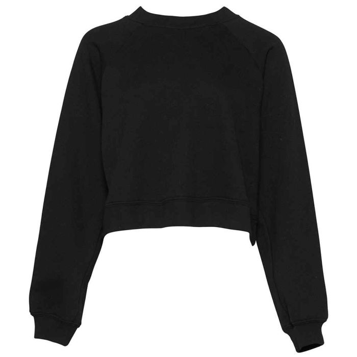 Bella Ladies Raglan Cropped Pullover Sweatshirt