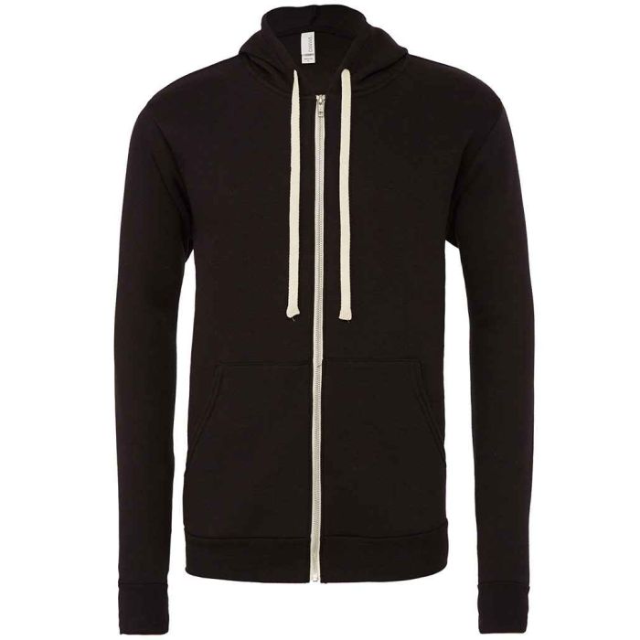 Canvas Unisex Tri-Blend Full Zip Hoodie