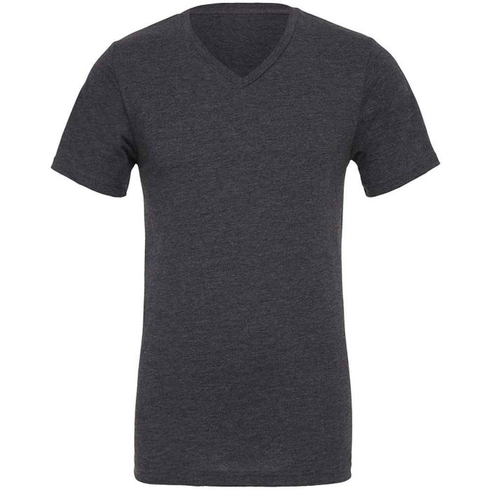 Canvas Unisex Heather CVC V Neck T-Shirt