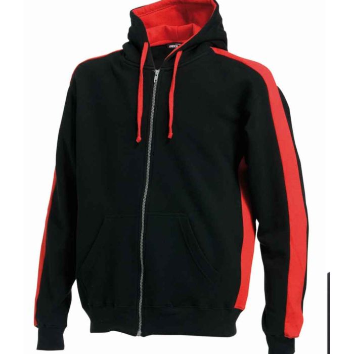 Finden and Hales Contrast Zip Hooded Sweatshirt