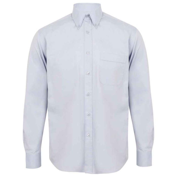 Henbury Long Sleeve Pinpoint Oxford Shirt