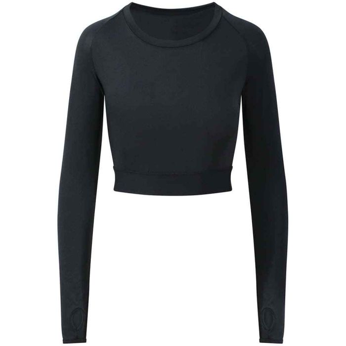 AWDis Ladies Cool Long Sleeve Crop Top