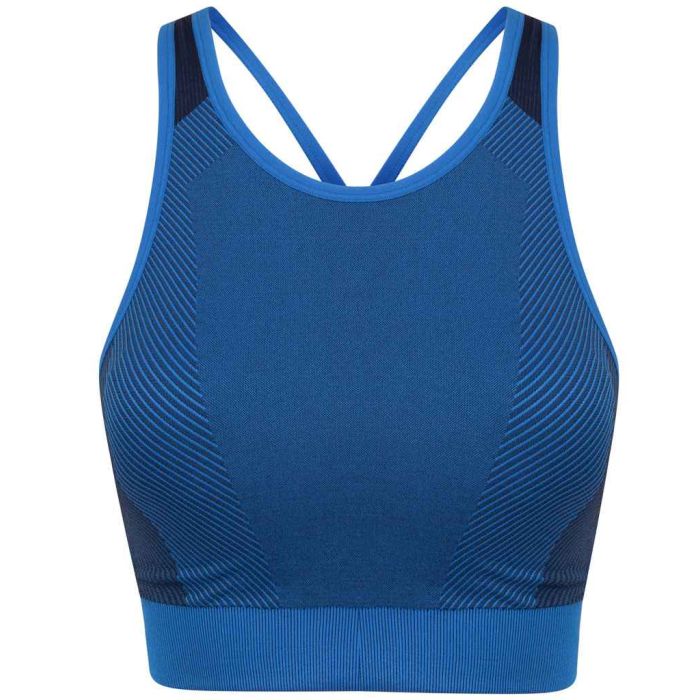 Tombo Ladies Seamless Panelled Crop Top