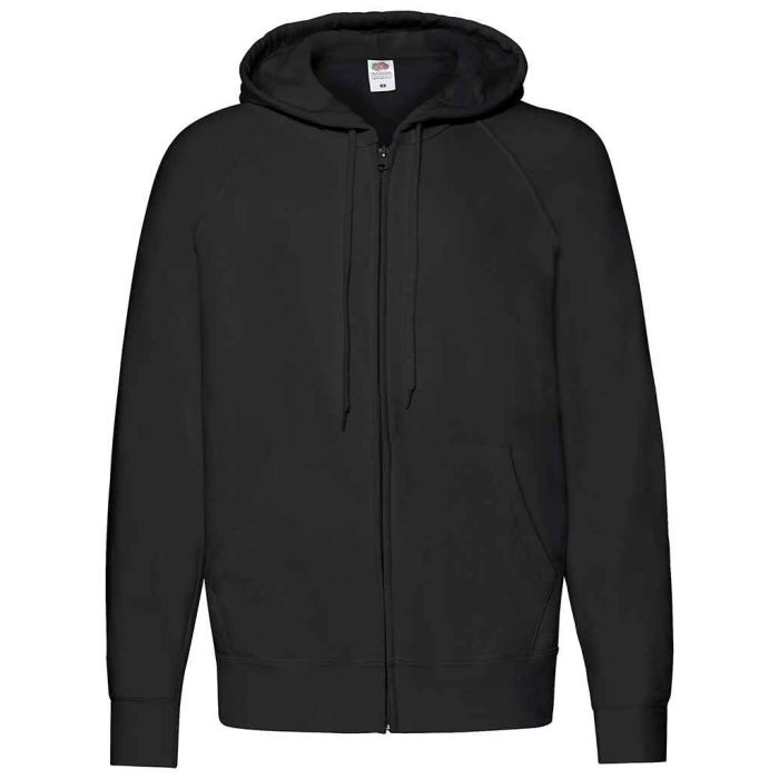 Fruit of the Loom Lightweight Zip Hooded Sweatshirt