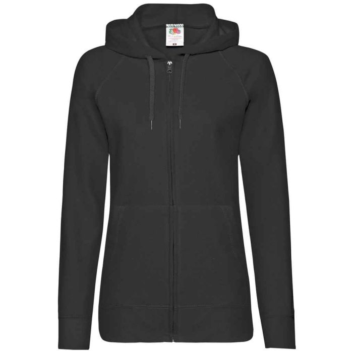 Fruit of the Loom Lady Fit Lightweight Zip Hooded Sweatshirt