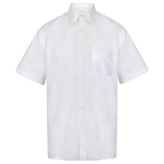 Henbury Short Sleeve Classic Oxford Shirt