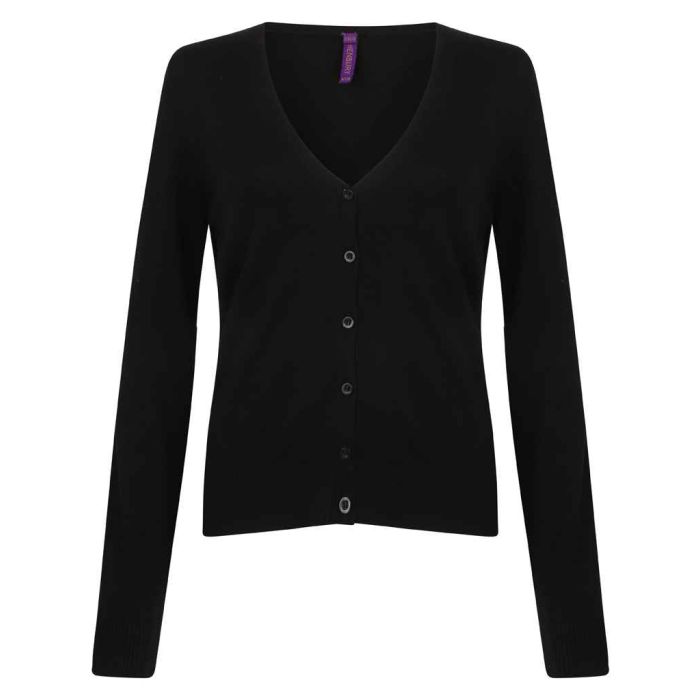 Henbury Ladies Lightweight V Neck Cardigan