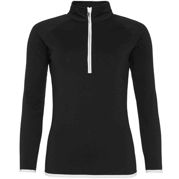 AWDis Ladies Cool Half Zip Sweat Top