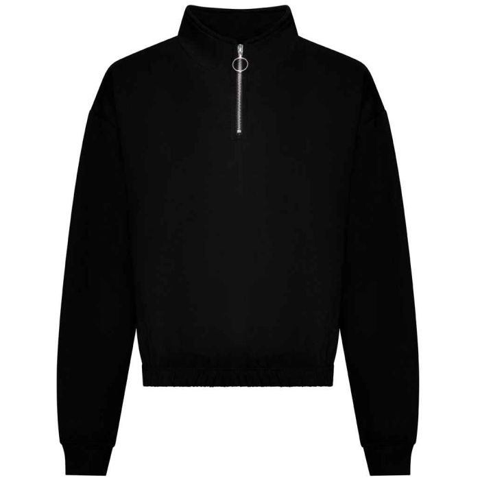 AWDis Ladies Cropped 1/4 Zip Sweatshirt