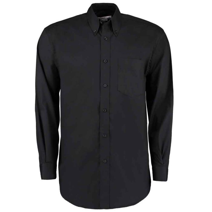 Kustom Kit Premium Long Sleeve Classic Fit Oxford Shirt