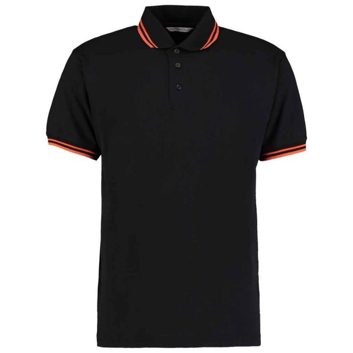 Kustom Kit Contrast Tipped Poly/Cotton Piqué Polo Shirt