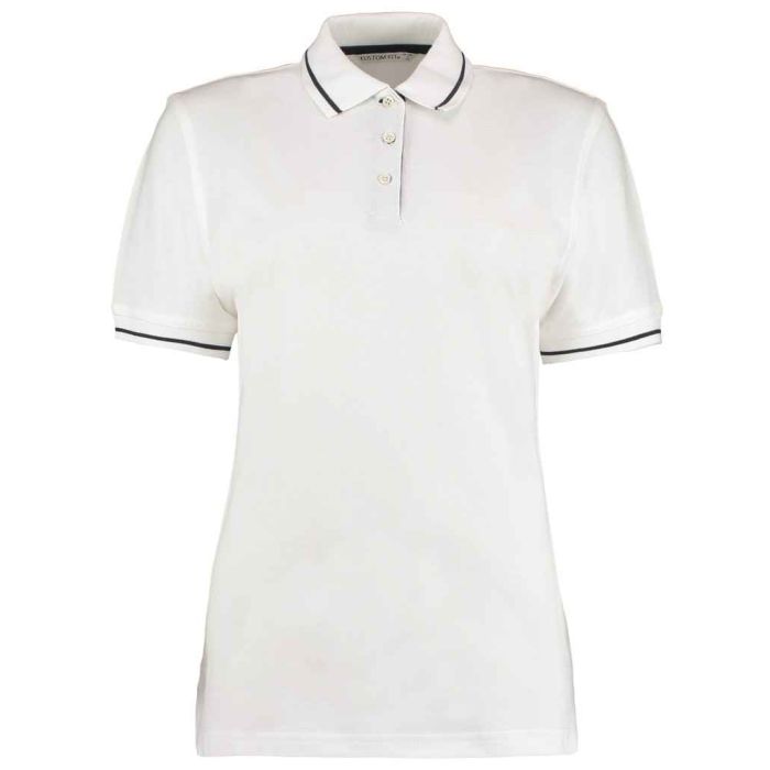 Kustom Kit Ladies St Mellion Tipped Cotton Piqué Polo Shirt