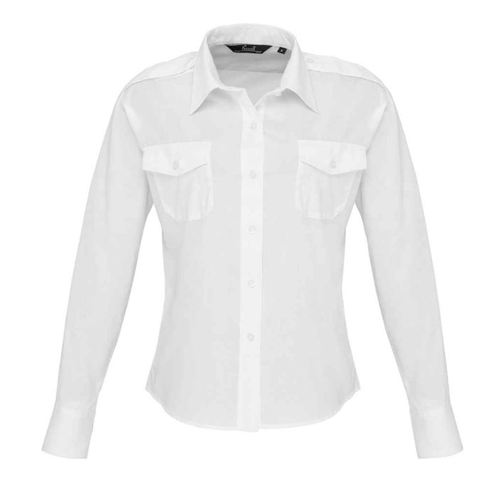 Premier Ladies Long Sleeve Pilot Shirt