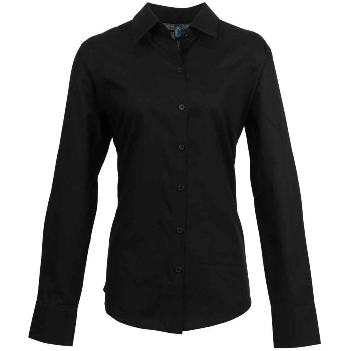 Premier Ladies Signature Long Sleeve Oxford Shirt