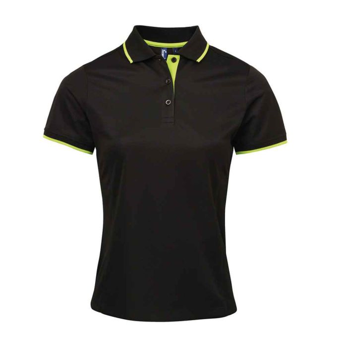 Premier Ladies Contrast Coolchecker® Piqué Polo Shirt