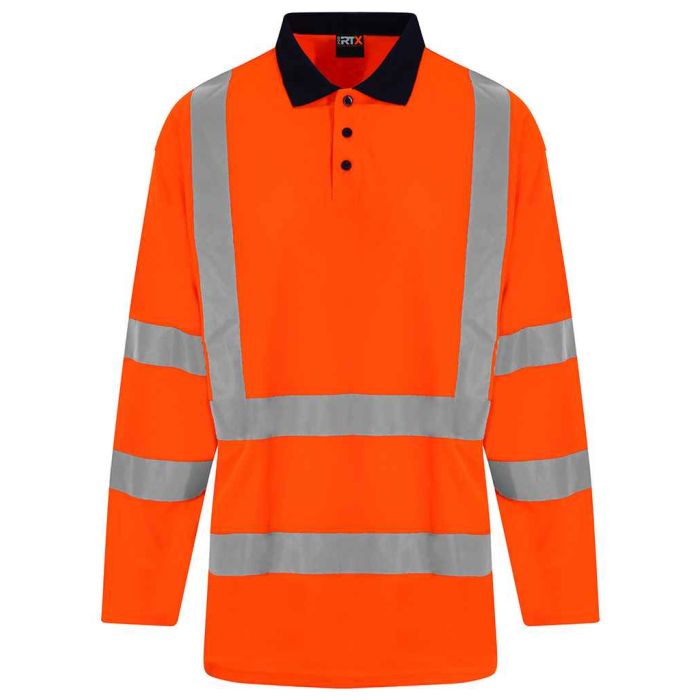 Pro RTX High Visibility Long Sleeve Polo Shirt