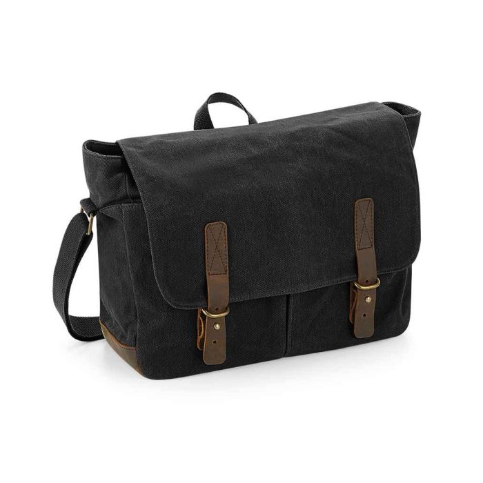 Quadra Heritage Waxed Canvas Messenger