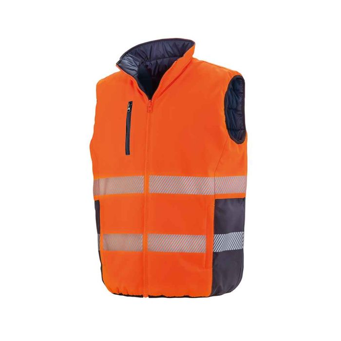 Result Safe-Guard Reversible Soft Padded Gilet