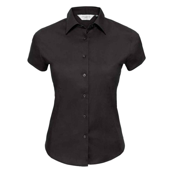 Russell Collection Ladies Short Sleeve Easy Care Fitted Shirt