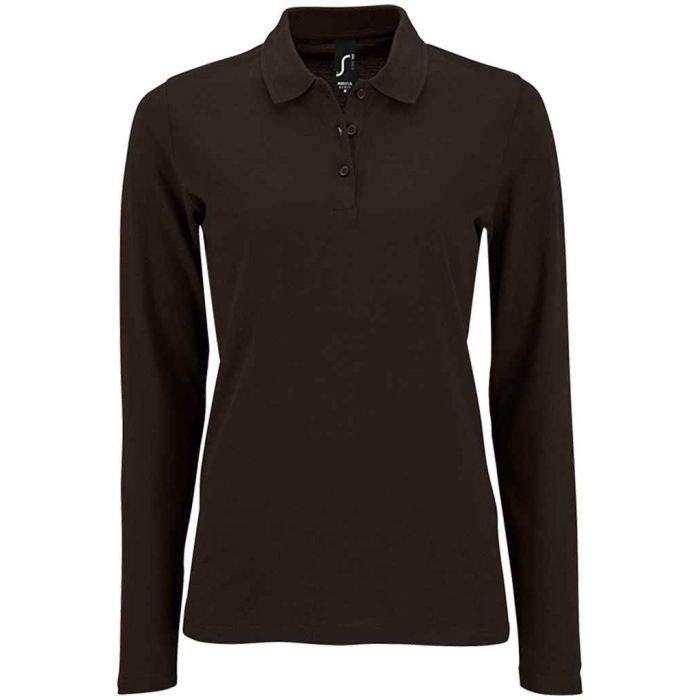 SOL'S Ladies Perfect Long Sleeve Piqué Polo Shirt