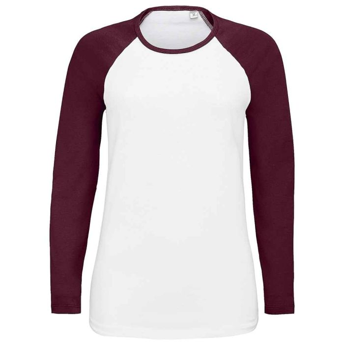 SOL'S Ladies Milky Contrast Long Sleeve T-Shirt