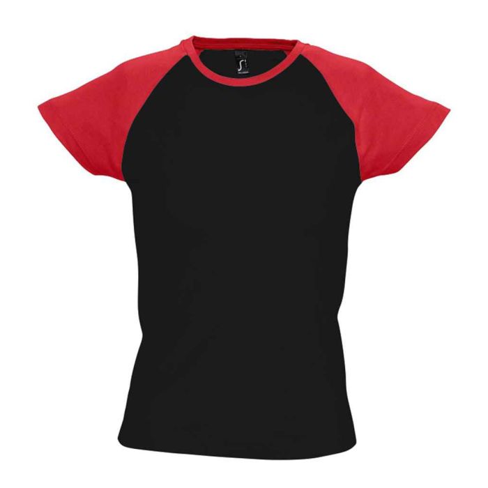 SOL'S Ladies Milky Contrast Baseball T-Shirt