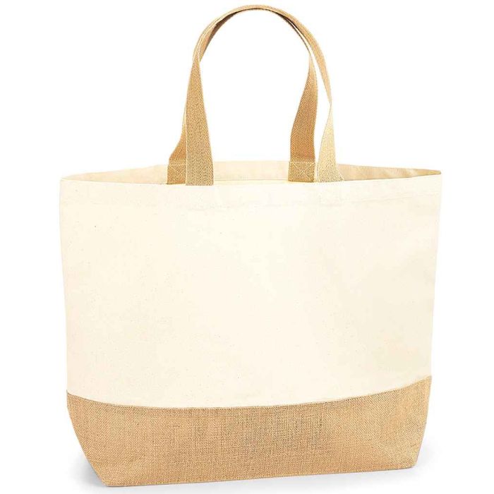 Westford Mill Jute Base Canvas Tote XL