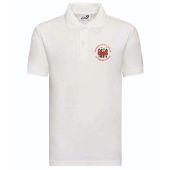 Croughton AC004B White Poloshirt c/w embroidered breast logo