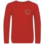 Croughton AC001 Red Sweatshirt c/w embroidered breast logo