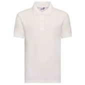 AWDis Academy Kids Piqué Polo Shirt - White Size 13