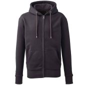 Anthem Organic Full Zip Hoodie - Charcoal Size 3XL