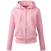 Anthem Ladies Organic Full Zip Hoodie - Pink Size XXL