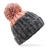 Beechfield Apres Beanie - Graphite Grey/Blush Size ONE