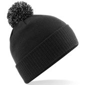 Beechfield Snowstar® Beanie - Black/Graphite Grey Size ONE