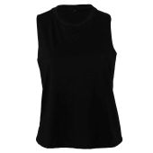 Bella Ladies Racer Back Cropped Tank Top