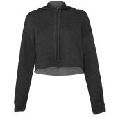 Bella Ladies Cropped Hoodie - Dark Grey Size XL