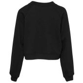 Bella Ladies Raglan Cropped Pullover Sweatshirt