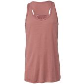 Bella Youths Flowy Racer Back Tank Top - Mauve Size L