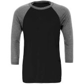 Canvas Unisex 3/4 Sleeve Baseball T-Shirt