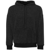 Canvas Unisex Sueded Hoodie - Black Heather Size XXL