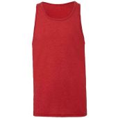 Canvas Unisex Jersey Tank Top - Red Tri-Blend Size XS