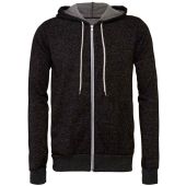 Canvas Unisex Full Zip Hoodie - Dark Grey Size XXL