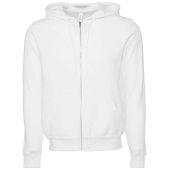 Canvas Unisex Full Zip Hoodie - DTG White Size XS