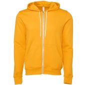 Canvas Unisex Full Zip Hoodie - Gold Size XXL